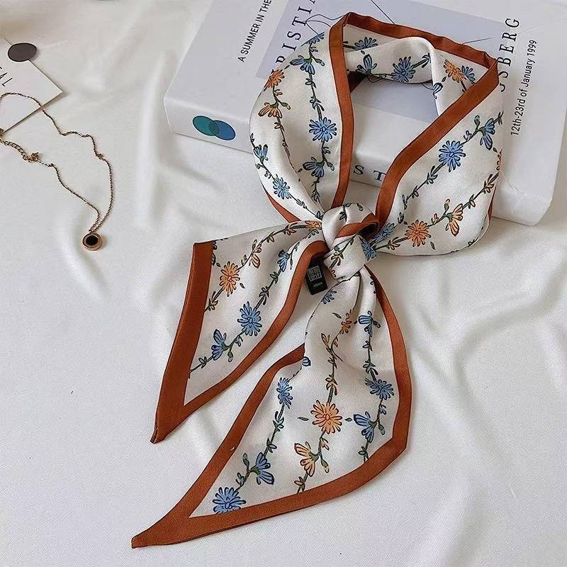 Vintage Floral Silk Silk Scarf - Ethnic Fashion Design review and price