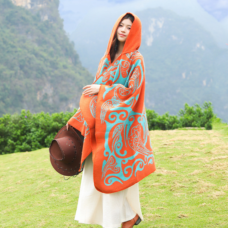 New Women's Hooded Shawl Warm  - Go Ethnic Fashion review and price