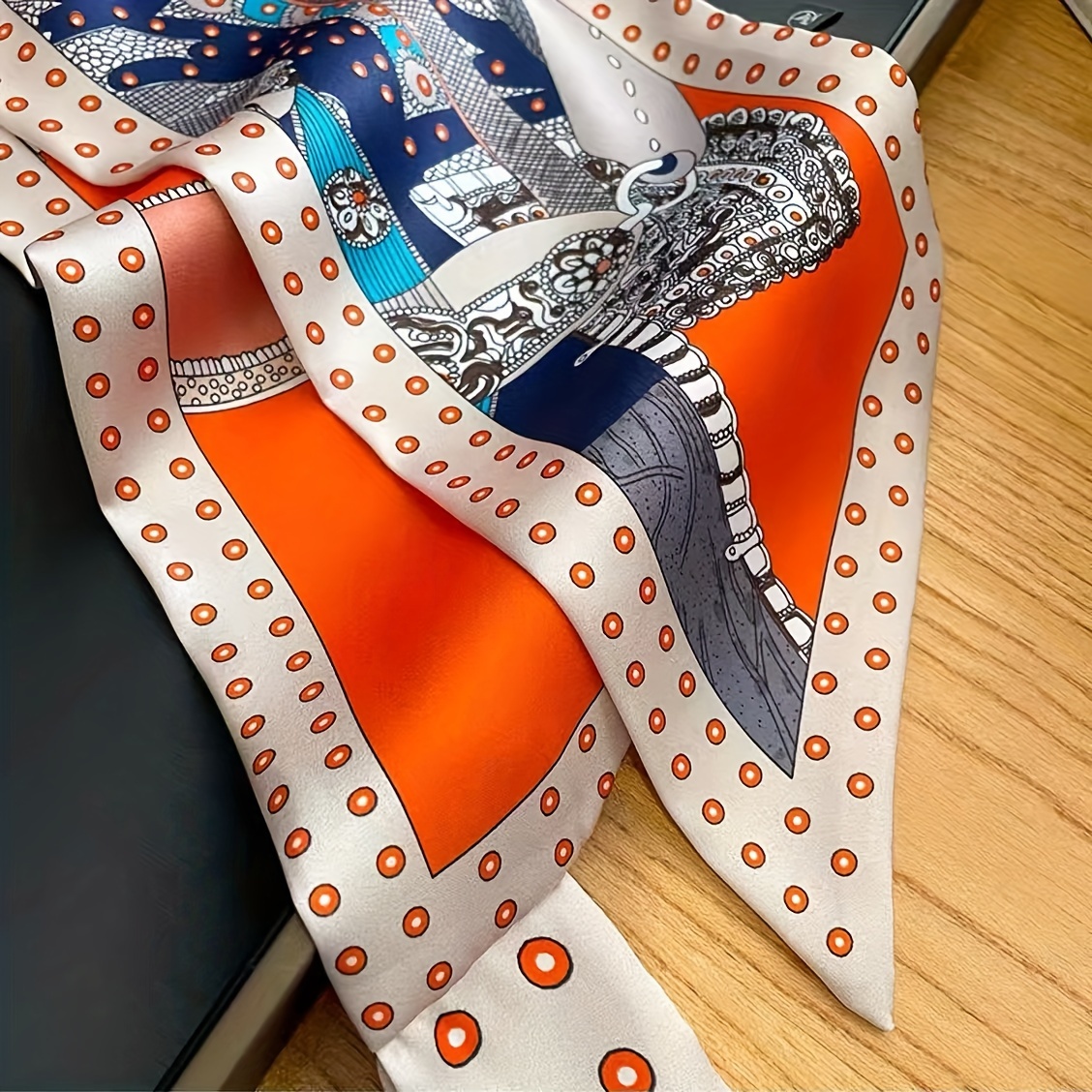 Boho Chic Orange Floral Print  - Ethnic Fashion Design review and price