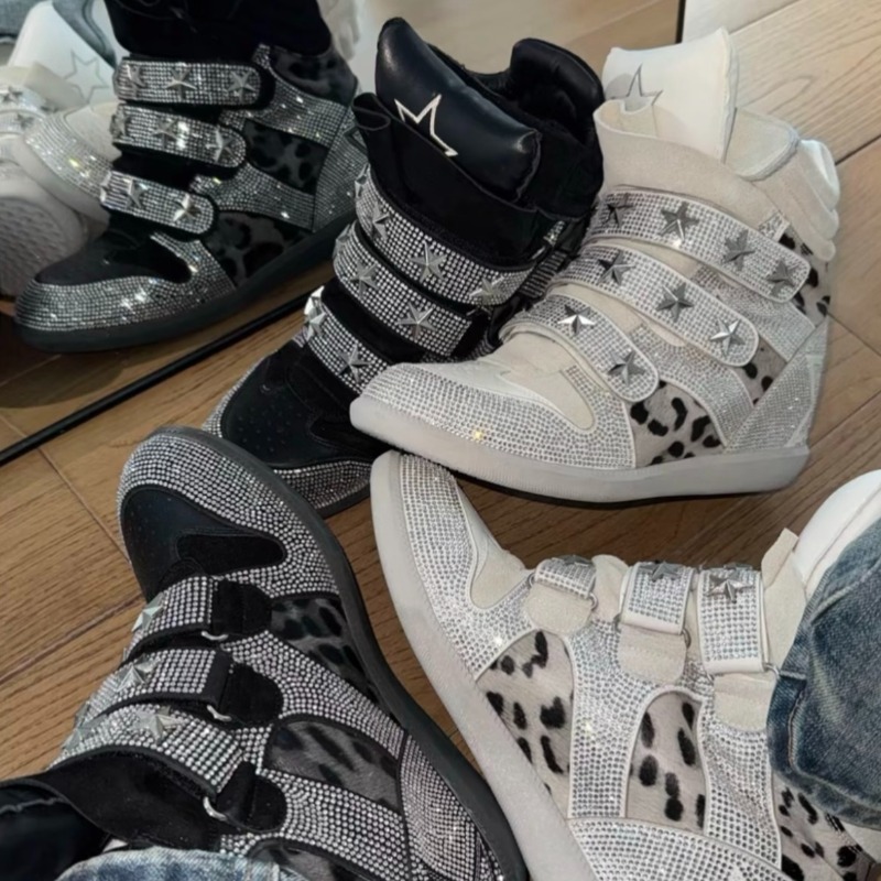 High‑Top Hidden Wedges Sneaker - Ethnic Modern Fashion review and price