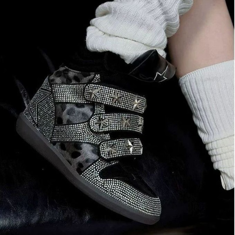 High‑Top Hidden Wedges Sneaker - Ethnic Modern Fashion review and price