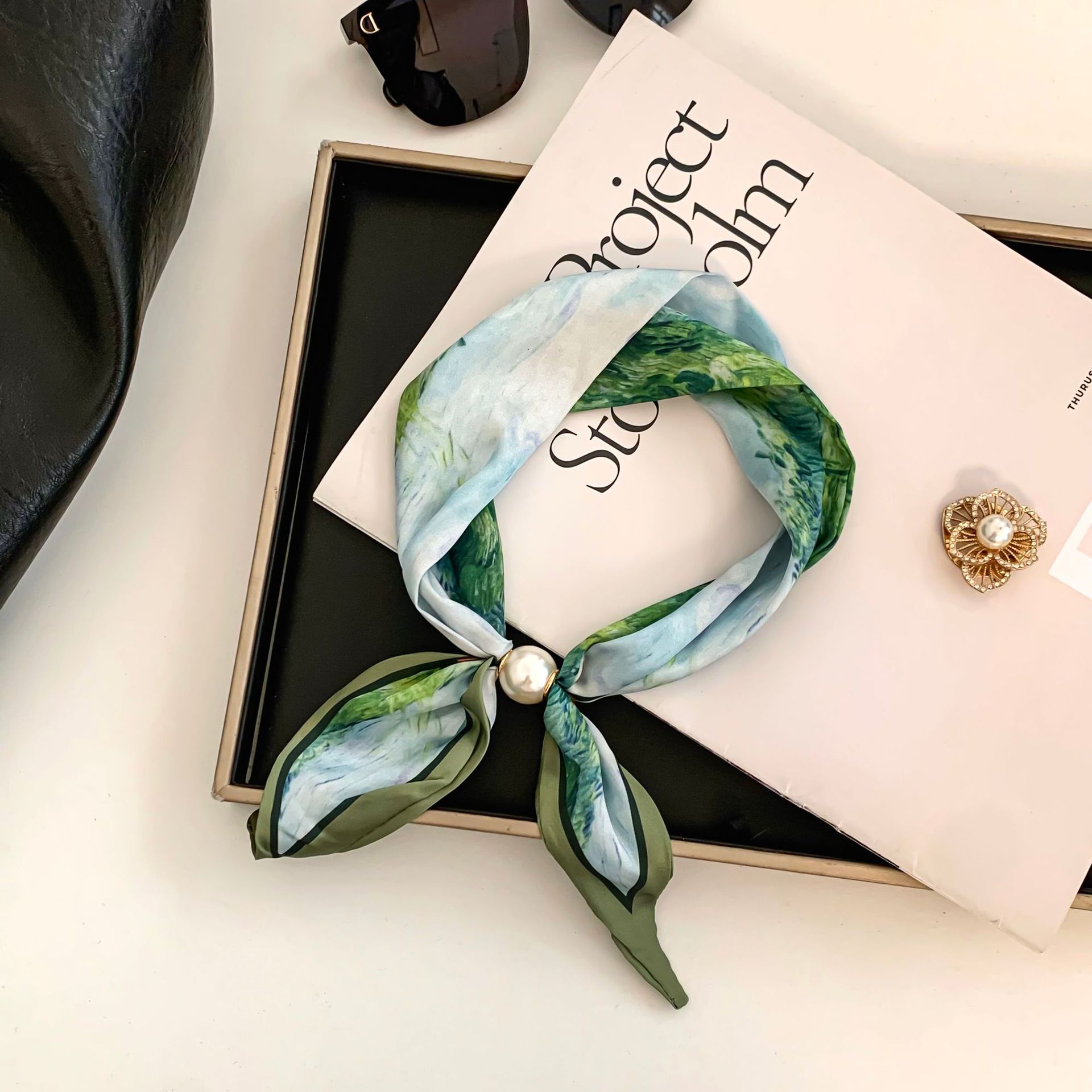 Cashew Flower Silk Scarf Effor - Ethnic Fashion Design review and price