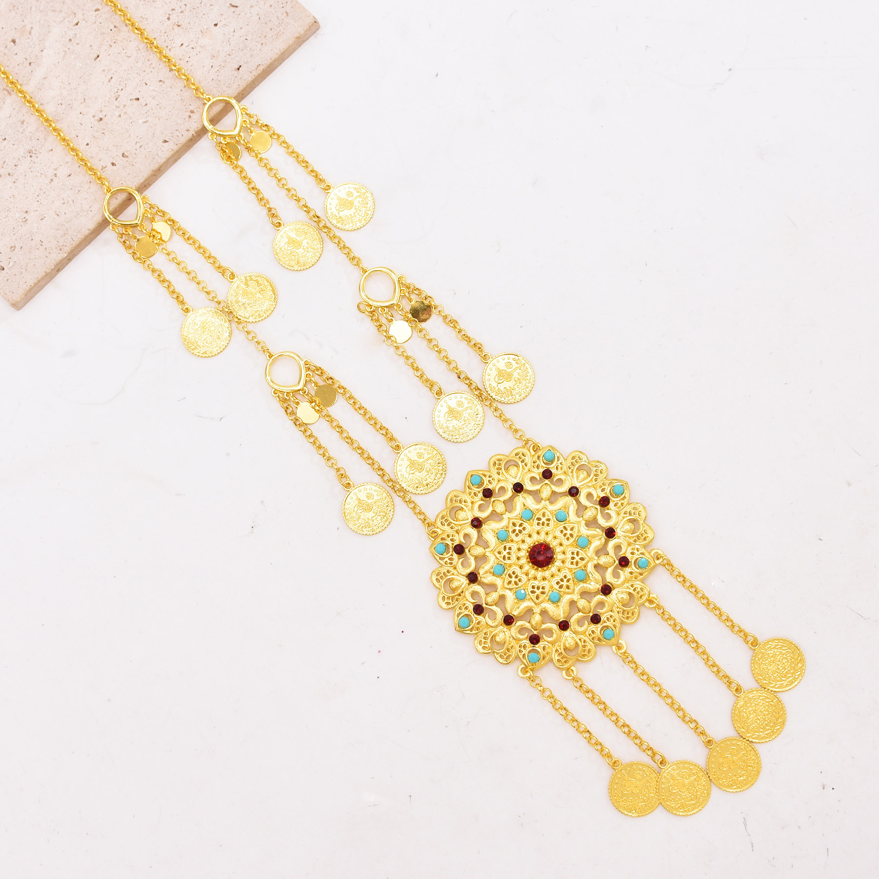 Bohemian Gold Plated Coin Tass - Ethnic Fashion Co In review and price