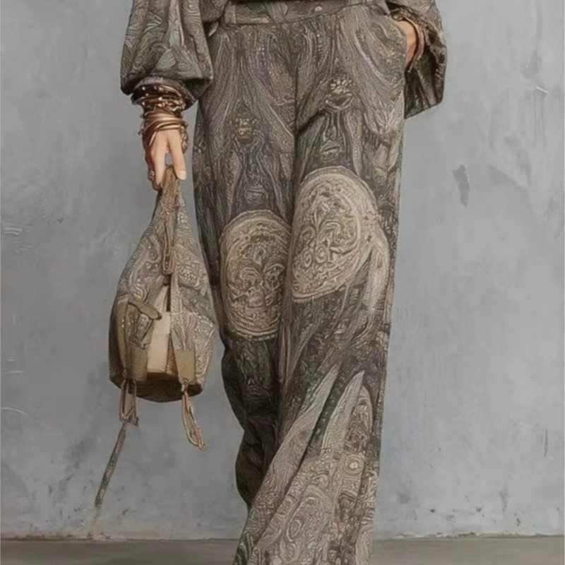 Boho Paisley Print Two-Piece S - Ethnic Fashion Design review and price