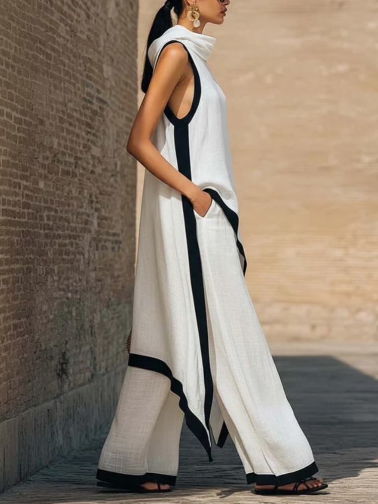 Women's linen Contrast Color S - Ethnic Fashion Design review and price