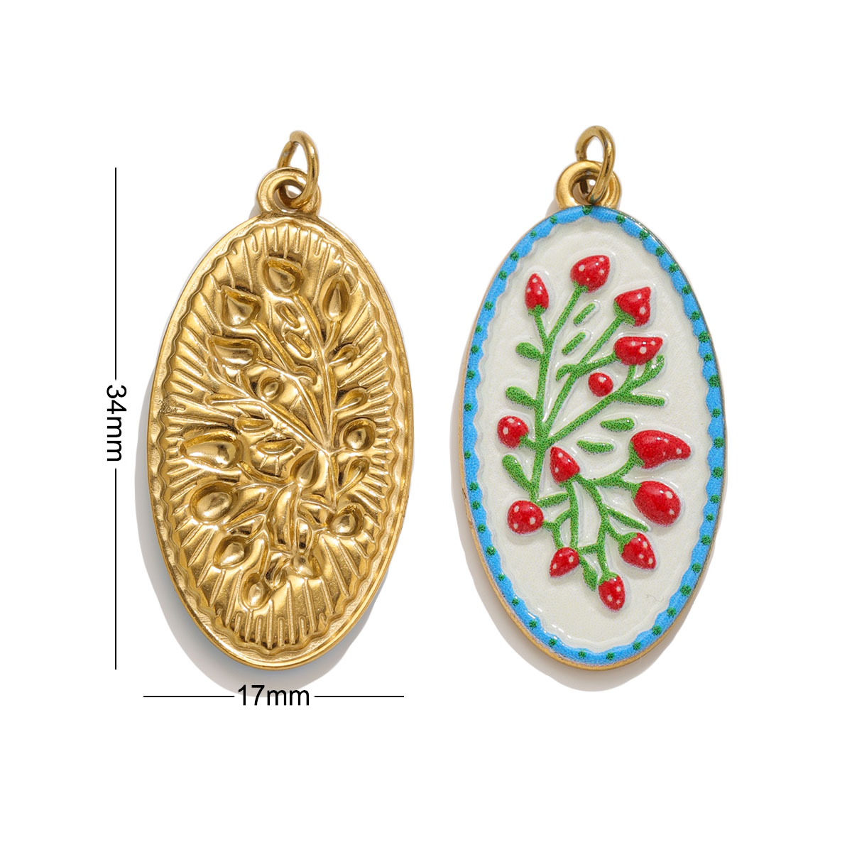 2pcs Boho Enamel Flower Pendan - Ethnic Fashion Design review and price